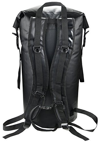 Freegrace Waterproof Dry Bag Set of 3 - Submersible Dry Sack with Double Zip Lock Seals - Includes Waist Pouch & Phone Case - Perfect for Kayaking, Swimming, Boating & Rafting (Window, Black, 35L) - color: Black, size: 35L, style: Window