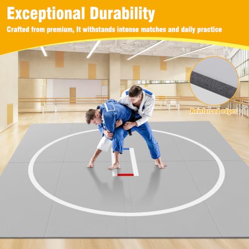 3M X 3M Portable MMA Blanket Wear Resist Multi-Functional Training Blankets Anti-Slip for Grappling Martial Art Boxing Judo