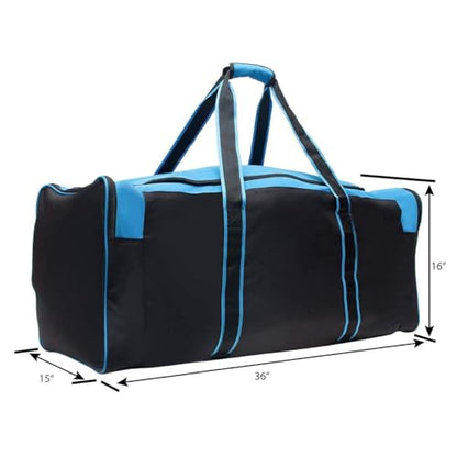튼튼한 멀티 포켓 내구성 스포츠 체육관 장비 여행 더플 백 - color: XL 91.4cm(36인치) 블루, size: 36IN