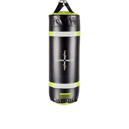 MaxxMMA 3 ft 4-in-1 Water/Air Heavy Bag | Training & Fitness, Uppercut Workout, MMA Grappling, Punching Bag - color: Black/Neon Yellow