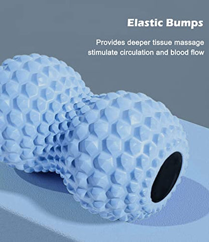 KITWILD Peanut Massage Ball, Double Lacrosse Massage Roller Ball for Deep Tissue Muscle Massage, Physical Therapy, Myofascial Release, Muscle Knots, and Yoga Therapy | Deep Tissue Muscle Massage, Physical Therapy, Myofascial Release, Muscle Knots, Yoga Th