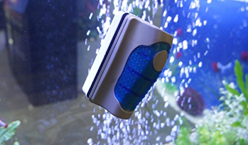Jasonwell Magnetic Aquarium Fish Tank Glass Algae Glass Cleaner Scrubber Floating Clean Brush(S) - size: S