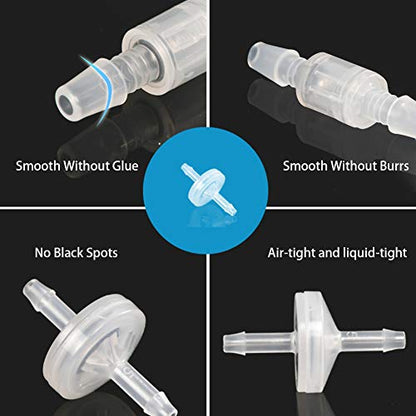 One Way Check Valve, 1/2"(12MM) Hose Barb Non Return (Pack of 3) | Ozone Resistance Plastic Valve for Water Fuel Oil Air Gas - size: 1/2 Inch, style: 3 Pcs