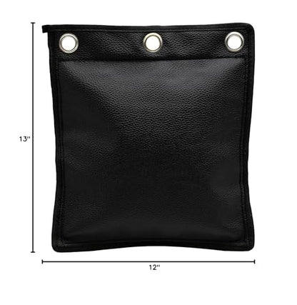 Wing Chun Wall Bag Canvas Leather Punch Bag for Kung Fu Boxing Training - color: BLACK