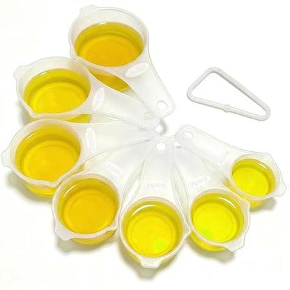 7 PCS Measuring Cups Set, BPA Free - color: Translucent, size: 7 Cups