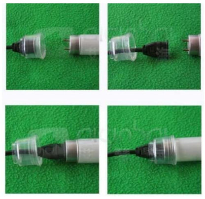 Marine Color 10 Pcs T8 Waterproof Bulb Lamp Socket Base Holder, Aquarium Lighting Fixture, Water-Resistant Lamp Holder for Freshwater & Marine Tank Lighting System
