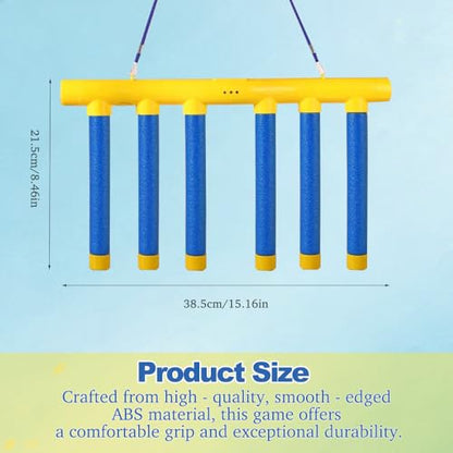 Reflective Drop Stick Challenge Game, Hand-Eye Coordination Reflex Training Toy with 3 Speed Modes, Interactive Catching Sticks Game - color: Light blue