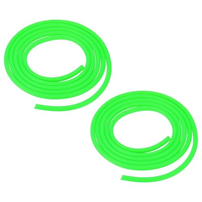 Aquarium Airline Tubing, 5/32"(4mm) ID x 1/4"(6mm) OD 4.9ft PVC Flexible Tube, (2Pcs, Green), Intended for Fish Tank Air Pump/Aquarium/Garden/Terrarium Pond - color: Green