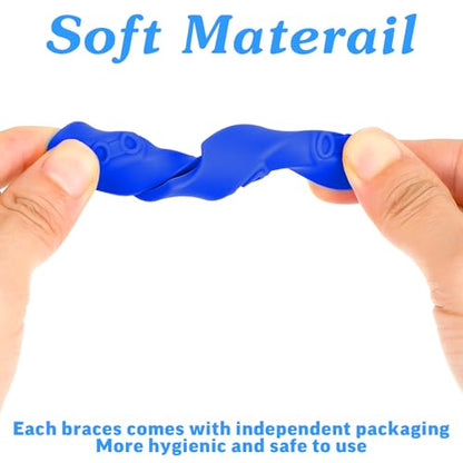 Frienda 50 Pcs Football Mouth Guards Bulk Youth Football Mouthpiece Sports Athletic Mouthguard Teeth Guard for Hockey Karate Basketball Boxing Lacrosse Rugby - color: Black,blue