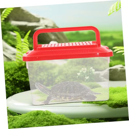 BESPORTBLE Portable Fish Tank Handheld Turtle Box for and Pets Lightweight Leakproof Transport Container for Outdoor Adventures and Travel
