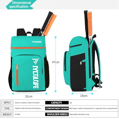 gym duffel bag backpack wrestling bag with shoe compartment 4 kinds of back method waterproof sports walking laptop - color: D-blue