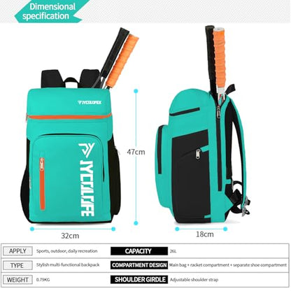 gym duffel bag backpack wrestling bag with shoe compartment 4 kinds of back method waterproof sports walking laptop - color: D-blue