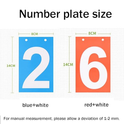 Basketball Game Scoreboard, 4/5/ 6 Digit, Portable/Flip, Reusable, Easy to Read+ Waterproof/Easy to Clean,not Take Up Space, for Soccer, Basketball, Baseball,4-digit - size: 4-digit