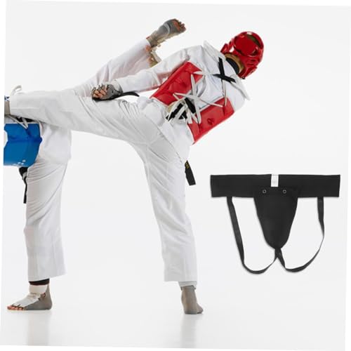 YARNOW Wear Resistant Portable Groin Protector Comfortable Crotch Guard for Training Supplies Breathable Design for Boxing Karate Taekwondo and Sports Activities