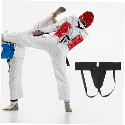 YARNOW Wear Resistant Portable Groin Protector Comfortable Crotch Guard for Training Supplies Breathable Design for Boxing Karate Taekwondo and Sports Activities