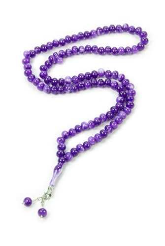 ihvan online, Tasbih Prayer Beads 99, Pack of 10, Muslim Prayer Bead, Islamic Rosary Bead, Dhikr, Tasbeeh Bulk, Misbaha, Masbaha, Tespih, Islamic Gift for Ramadan & Mawlid & Hajj Umrah - color: Purple