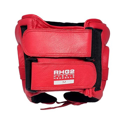 RIVAL Boxing RHG2 Hybrid Headgear - Ultra-Thin, Super-Sleek Design, Compact Training Style with Cheek Guards - color: Red, size: Small