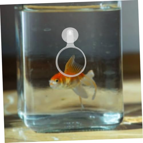 GANAZONO Acrylic Fish Tank Magnifier with Cup Clear Observation Tool for Small Animals Plants and Landscapes and Lightweight Glass for Aquariums