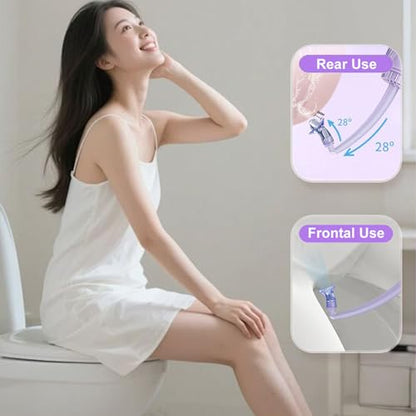 Portable Bidet Sprayer,500Ml,Portable Perineal Wash Bottle Dual Nozzles,Gentle Water Flow,Soft Material,EVA Body,Textured Grip,Travel and Home Use,B - color: B