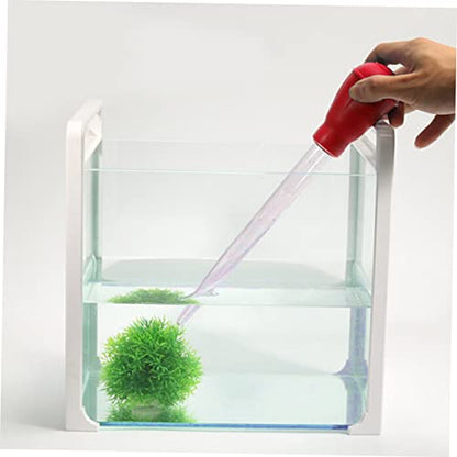 Happyyami Aquarium Tools Pipette 50ml Red Fish Cleaning Device for Fish Tank and Aquarium Cleaning - color: Red, size: Size 3