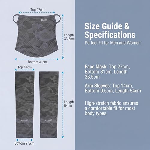 Ice Silk Sun Protection Arm Sleeves (Loose Fit) - color: Dark Camouflage