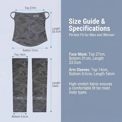 Ice Silk Sun Protection Arm Sleeves (Loose Fit) - color: Dark Camouflage