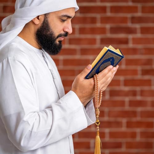 EUBUY 20 Set Islamic Prayer Rosary, Muslim Tasbih 99 Beads Allah & Muhammad Islamic Prayer Rosary Beads Bracelet for Men and Women