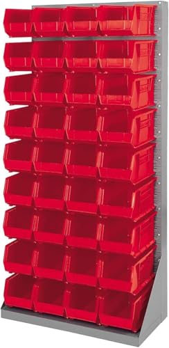 Akro-Mils 30240 AkroBins Plastic Storage Bins, 15"x8"x7", Red, 12-Pack - color: Red