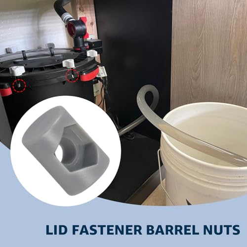 12PCS Lid Fastener Barrel Nut Replacement for Fluval | Filter Lid Fastener Replacement Part for FX4 FX5 FX6 Canister Filters