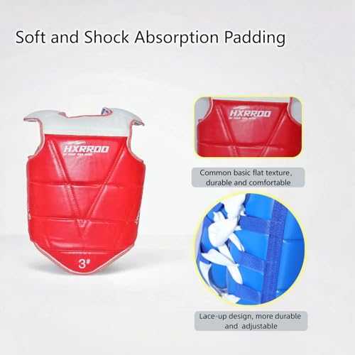 Taekwondo Sparring Gear Set, Head Gear Chest Guard Arm Shin Guard Groin Protective Gear Set for Children Teen Adult - color: blue, size: 3#