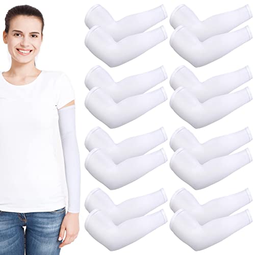 Eurzom 8 Pairs Eczema Sleeve for Adult Teens Eczema Psoriasis Unisex Arm Leg Sleeve for Women Men UV Protection Sleeves(Small) - size: Small