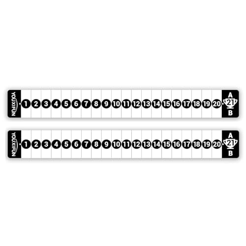 2 Pack Cornhole Scoreboard, Metal Decal with Magnetic Score Keepers for Corn Hole Boards, Cornhole Rules Sign with Score, Scoreboard for Cornhole Game Keep Track of The Score - style: 2 Horizontal Scoreboards