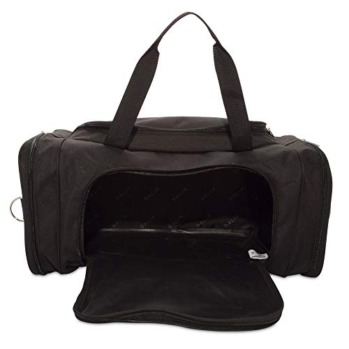 DALIX Signature Travel or Gym Duffle Bag in (Black, Gray, Navy Blue Red) - color: Black