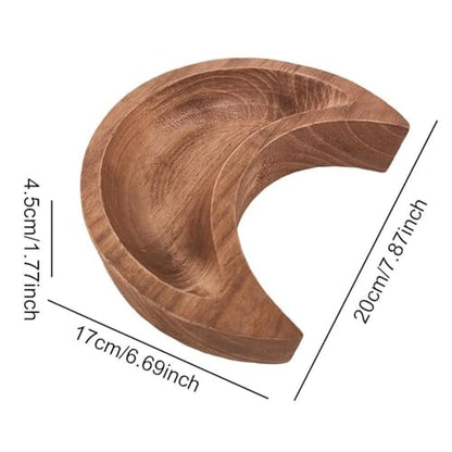 Crescent Moon Decorative Tray Trinket Dish Display Prop Versatile Storage Holder Jewelry Organizer for Party Home Table