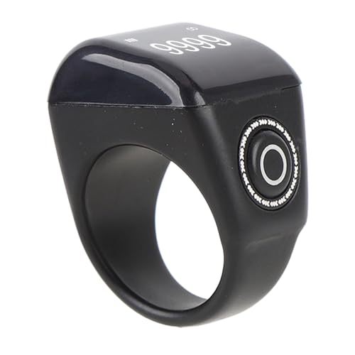 Smart Ring Counter, Rechargeable Digital Tasbih Finger Counter with OLED Screen for Sports and Prayer Tracking 68g - size: 18mm