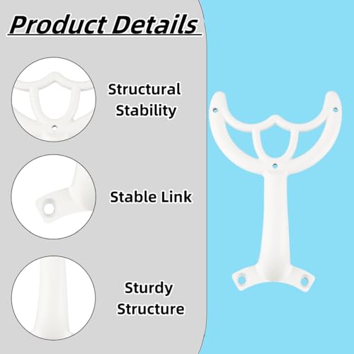 Ceiling Fan Blade Arms Replacement Kit White Fan Brackets Mounting Kit for Replacing The Worn Blades Easy to Install Bracket Accessories