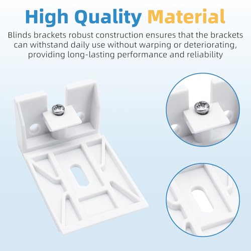 3/4" Blinds Shade Brackets Compatible with Hunter Douglas Duette, Blinds Mounting Clips Fit for Honeycomb, Cellular and Applause Shades, 3 Pack