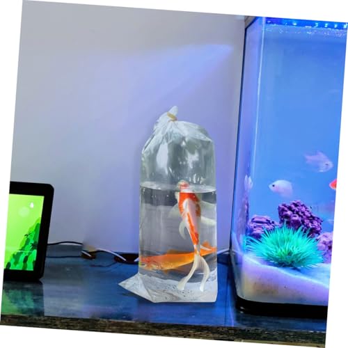 Zerodeko 20pcs Plastic Fish Bags Leak Transporting Pouches for Live Fish and Shrimp for Aquarium Use and Shipping Supplies