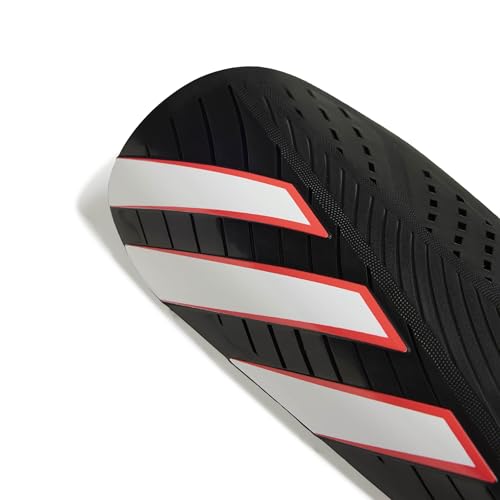 adidas Unisex Adult Tiro Soccer Shin Guards - color: Black/White/Lucid Red/Club, size: Small