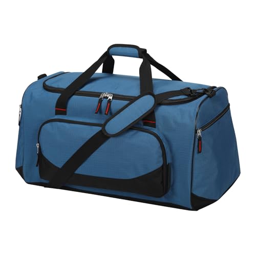 55L Large Duffle Bag for Men, 22 inch, Blue | Heavy Duty, Gym Duffel Bag, Multi Pockets, Spacious - color: Royal Blue