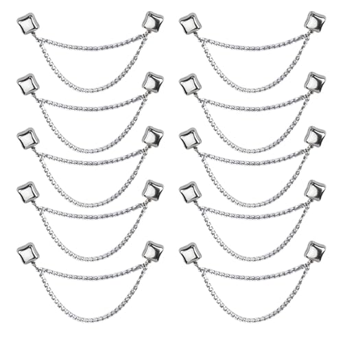 Hijab Magnets with Chain - 10X Hijab Magnets Pins for Women | Multifunctional Powerful Magnetic Buttons for Scarves, Bags, Headscarves