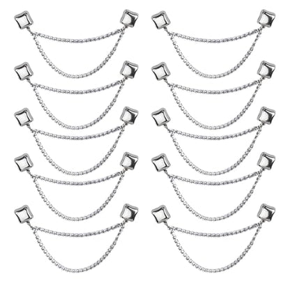 Hijab Magnets with Chain - 10X Hijab Magnets Pins for Women | Multifunctional Powerful Magnetic Buttons for Scarves, Bags, Headscarves