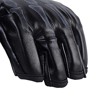 MMA Boxing Gloves, Lightweight Breathable Protector Half Mitts for Adults Men Women Punching Heavy Bag Karate Fighting Grappling, Hand Black