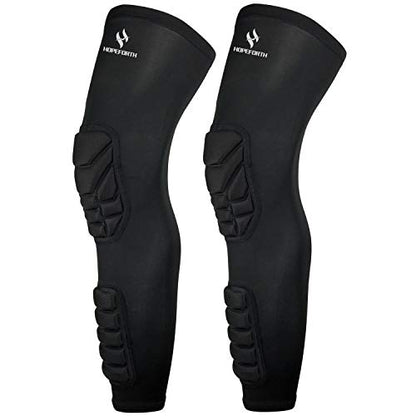 Knee Calf Padded 2 Pack Compression Leg Sleeve Shin Protective Support - size: Medium