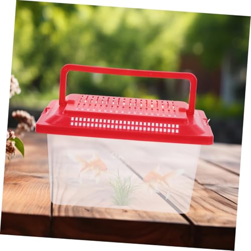 BESPORTBLE Portable Fish Tank Handheld Turtle Box for and Pets Lightweight Leakproof Transport Container for Outdoor Adventures and Travel