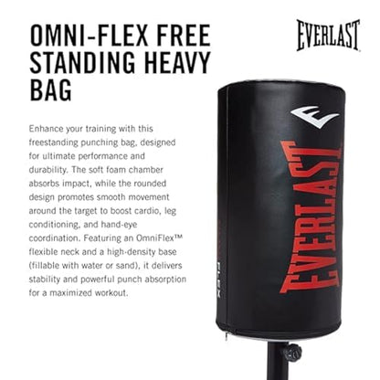 Everlast Freestanding Adjustable Punching Bag for Adults | Heavy Boxing Bag with Stand | Free Standing Punching Bag for Boxing, Muay Thai, MMA, Home Gym Training