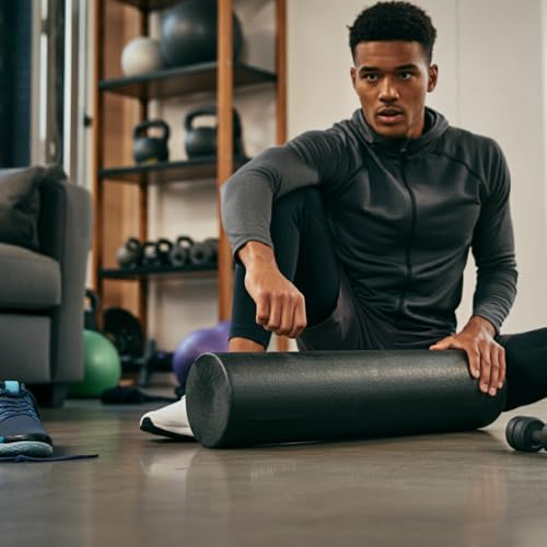 EPP Foam Roller, High Density Firm Deep Tissue Muscle Massager for Back Pain & Sore Muscles, L: 18, W: 6, H: 6