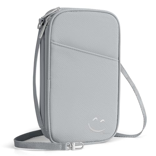 Travelkin Passport Holder For Travel Family, RFID Blocking Passport Wallet - color: Interstellar Grey