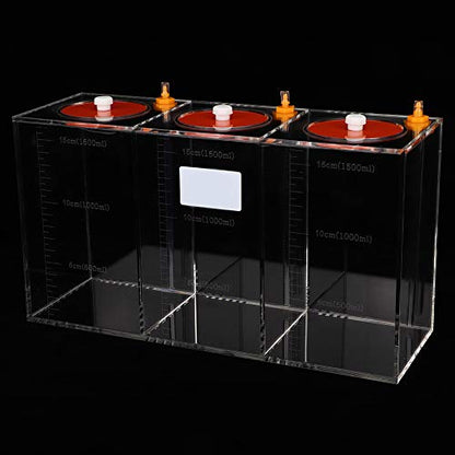 Transparent Acrylic Dosing Pump Store Reservoir Titration Tank Aquarium Sturdy Durable with Scale for Aquarium Reef Tank 2.5L 4.5L Capacity (DT-45 4.5L) - size: DT-45 4.5L