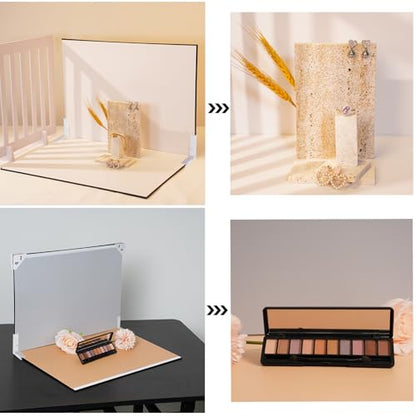 Yoocheese Photo Backdrop for Product Photography: 16.5X11.7 Double-Sided Paper with Shadow Board Props for Food,Small Item Photos - Content Creator,E-Commerce Seller Background Kit.(7pcs/14pattern) - color: Plain